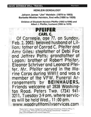 Carl Conrad Pfeifer Sr Obituary