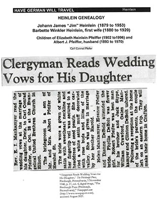 Carl Conrad Pfeifer Sr Wedding