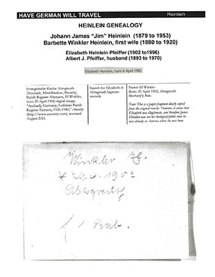 Elizabeth Heinlein Pfeifer Baptism