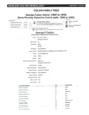 Colvin Genealogy 1