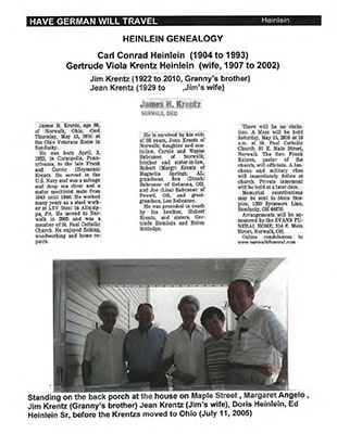 Krentz Genealogy 1